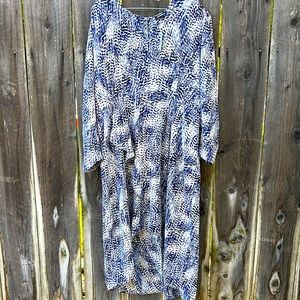 Express Womens Dress High Low Blue